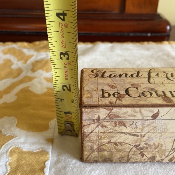 NWT Christine Adolph Give Faith decorative wood block. - Picture 11 of 11